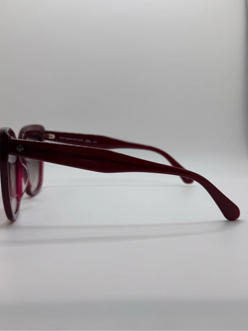 Kate Spade KIYANNA/S LHF Cat Eye Sunglasses Burgundy Crystal/Brown Gradient NWT